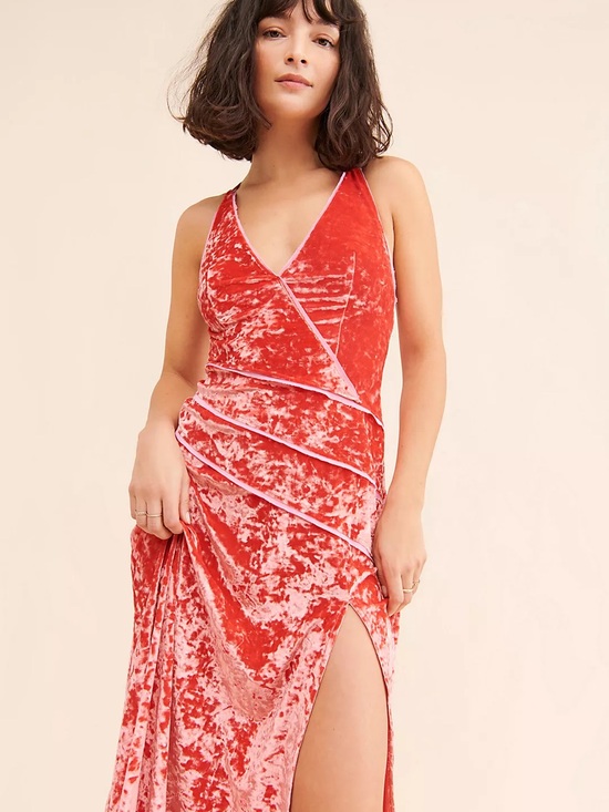 Free People Dresses & Skirts - Free People Deja Velvet Midi Dress